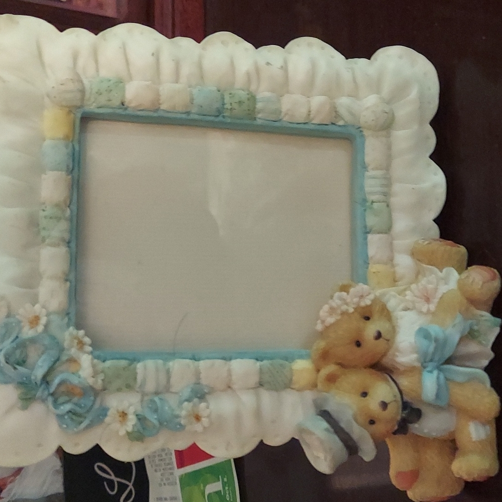 Cherished Teddies wedding picture frame